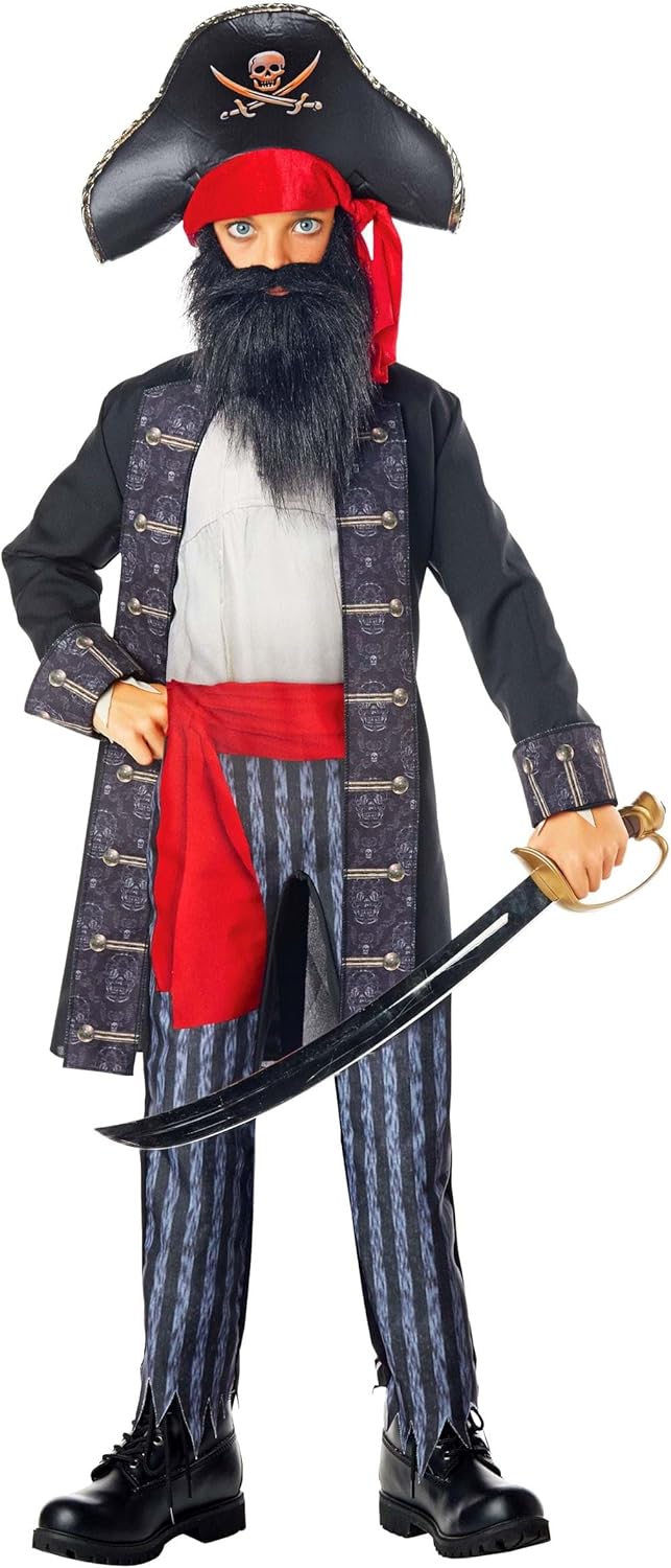 Blackbeard Pirate Costume for Boys