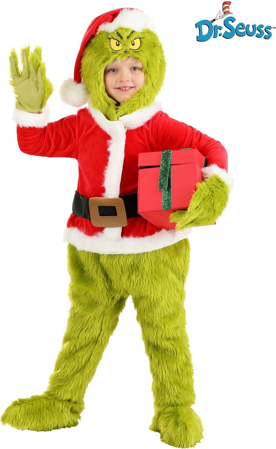 Grinch Santa Toddler Costume for Boys