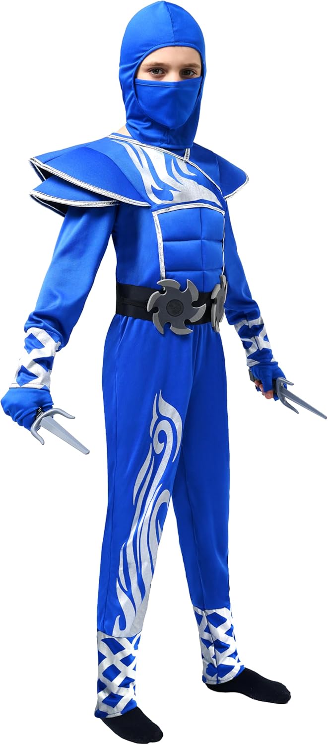Spooktacular Kids Halloween Ninja Costume