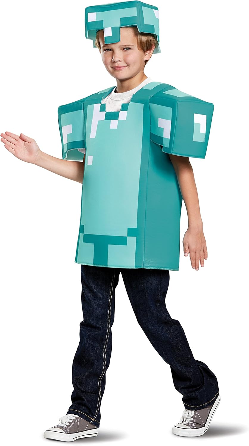 Armor Classic Minecraft Costume Blue Medium 7-8