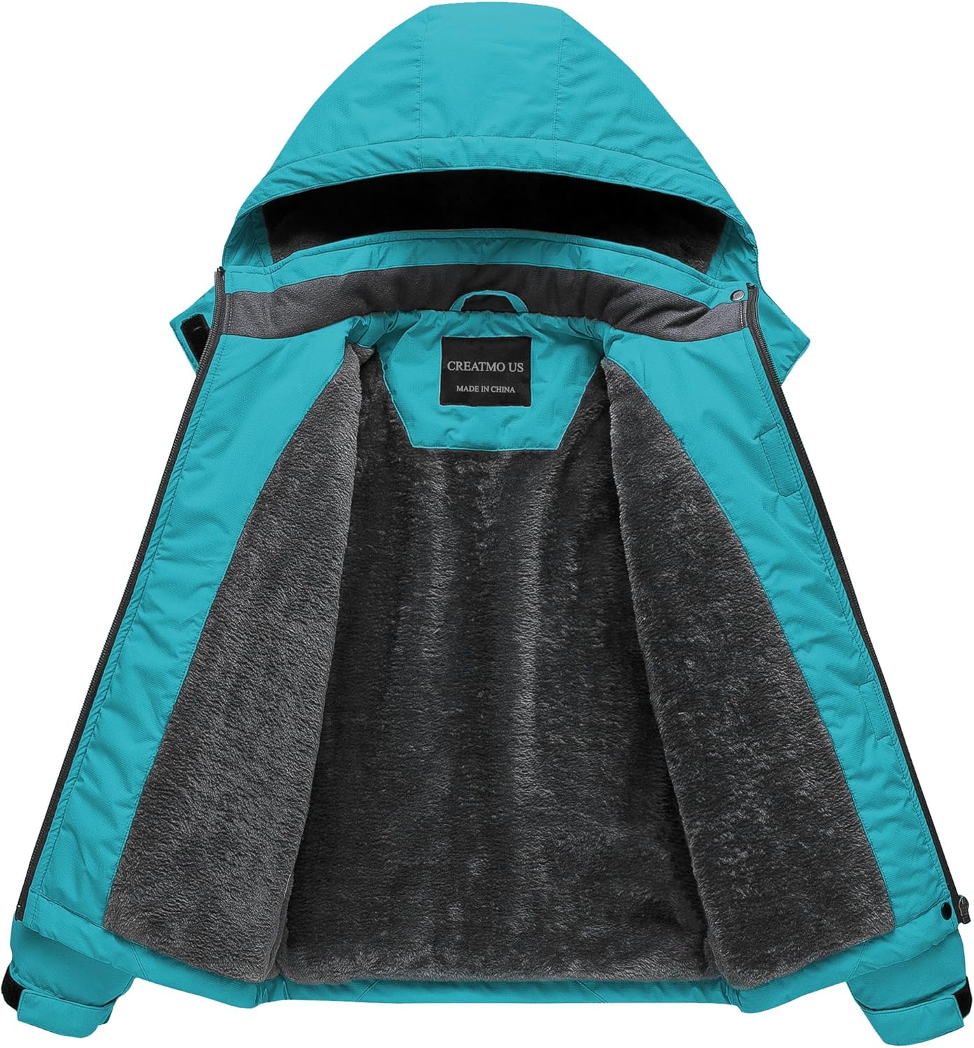 Sturdy Ski Jacket for Girls Waterproof Windproof for Winter Sports