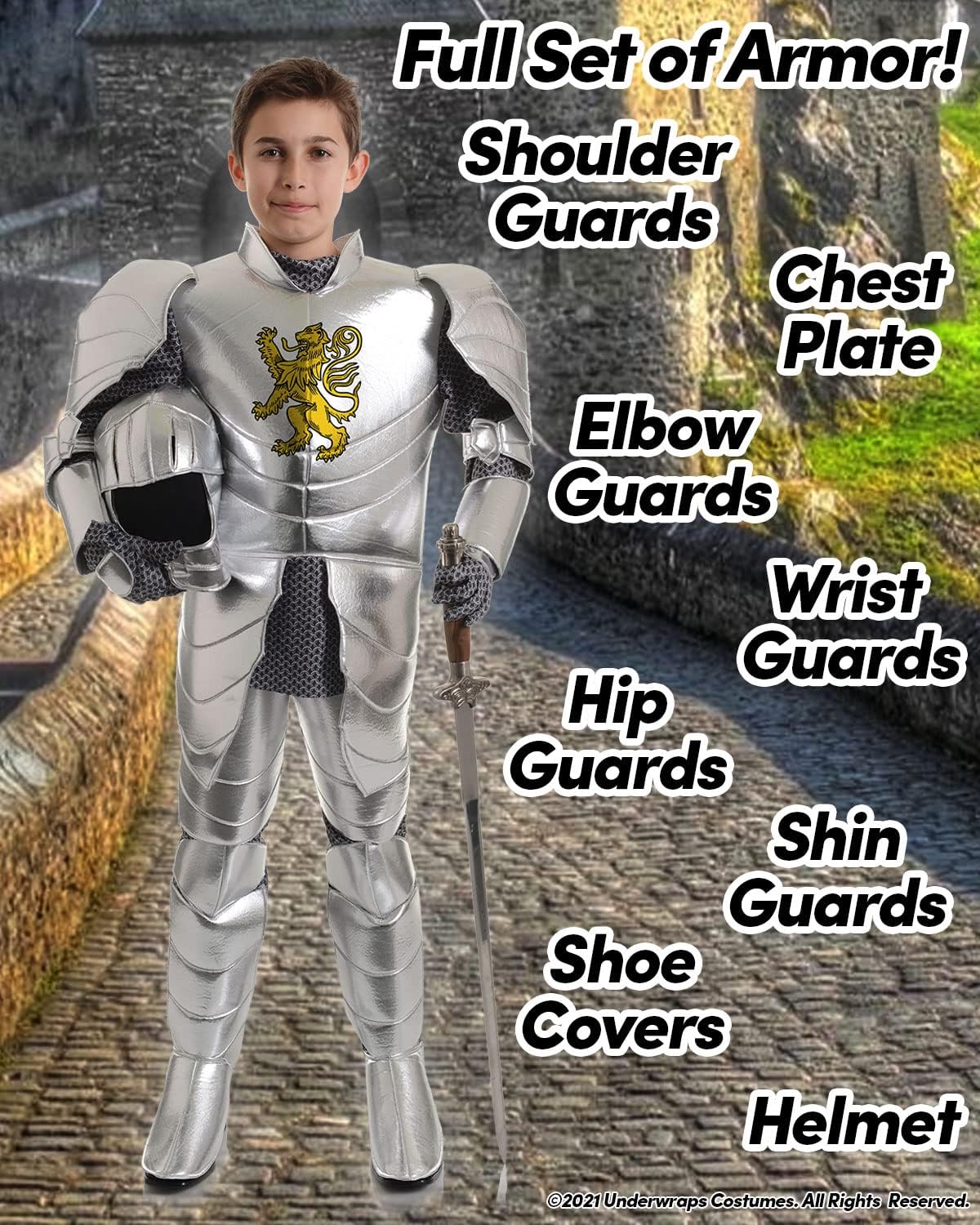Knight in Armor Costume for Kids