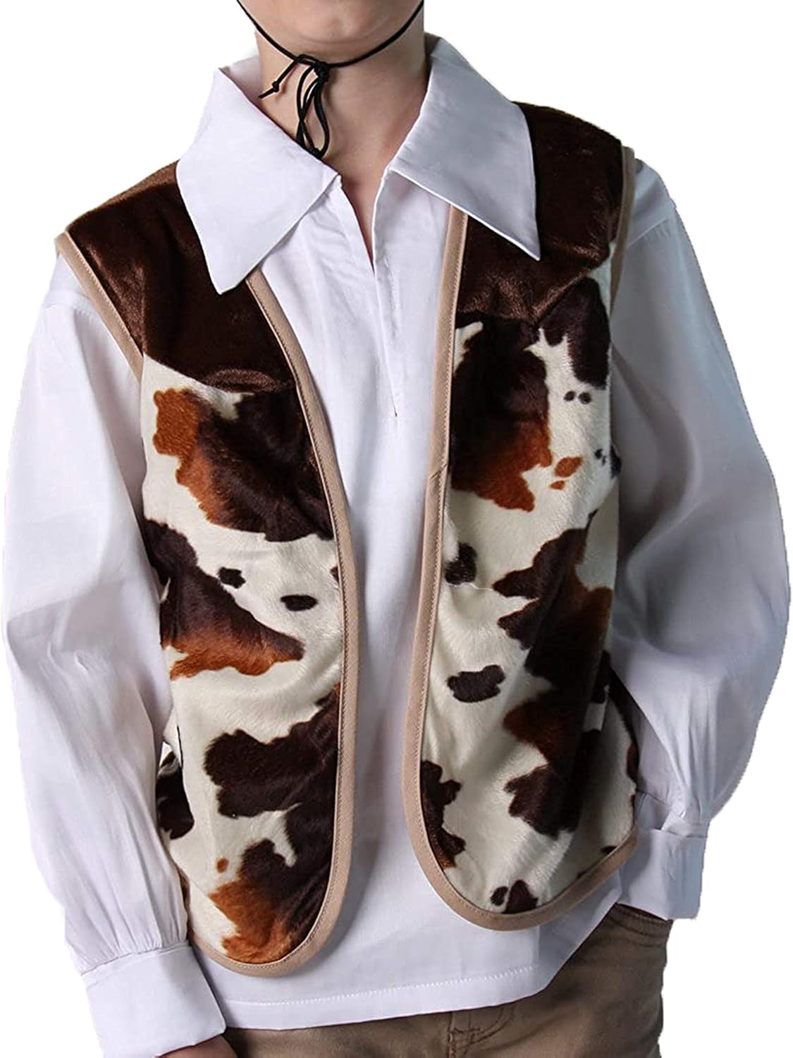 Kids Western Rodeo Costume Set for Boys Girls - Vest Hat Bandanna