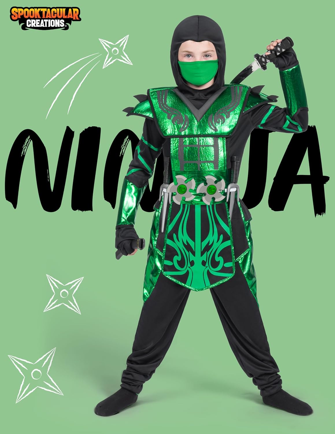 Spooktacular Red Ninja Party Costume for Kids