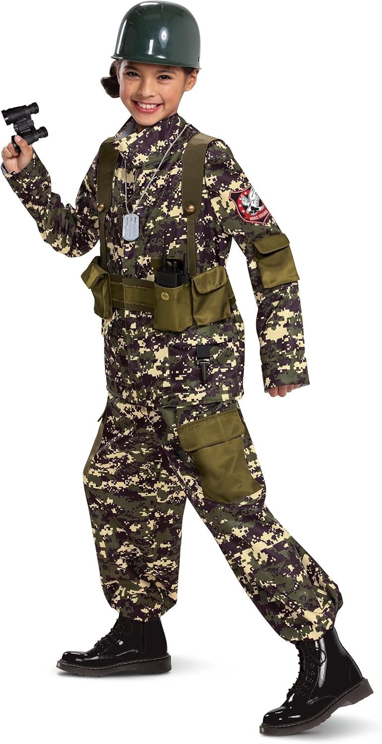 Disguise Boys Soldier Costume with Helmet and Accessories for Kids