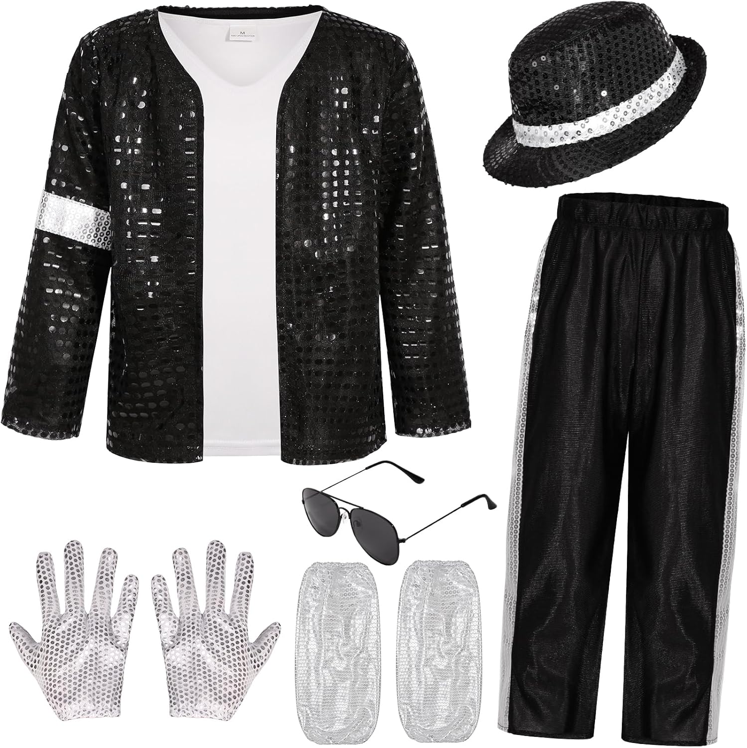 Kids 80s 90s Pop Star Costume for Dance Parties