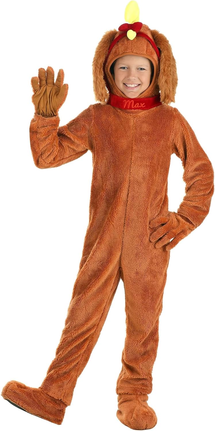Dr Seuss The Grinch Max Pajama Party Costume for Kids -Festive Fun