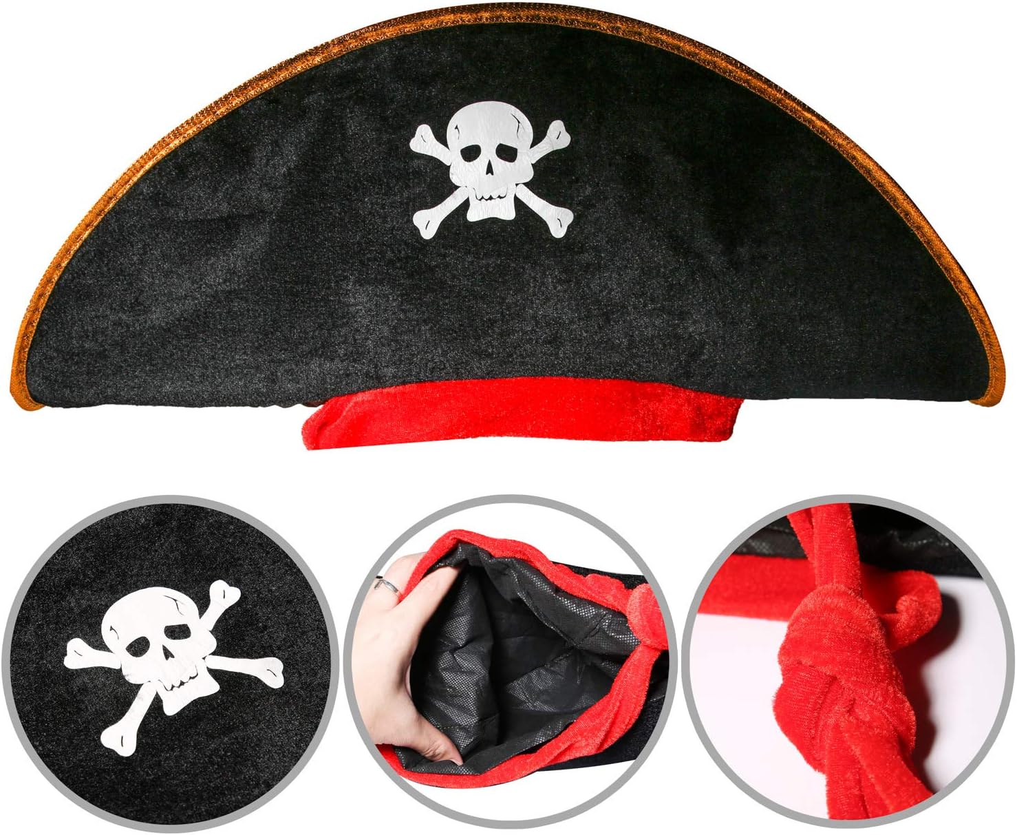 PROLOSO Pirate Costume Accessory for Kids Halloween