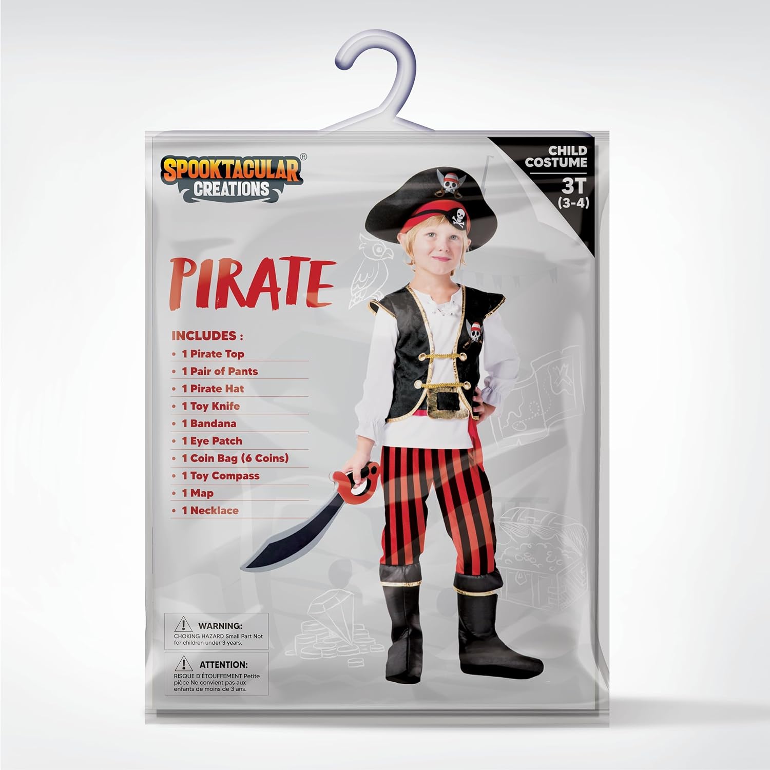 Spooktacular Pirate Costume Set for Boys Halloween