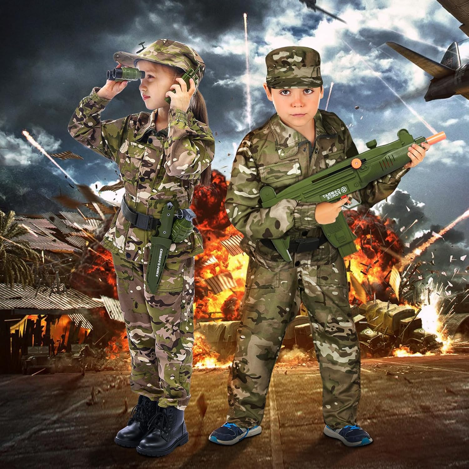 Tacobear Soldier Costume for Kids Ages 3-9