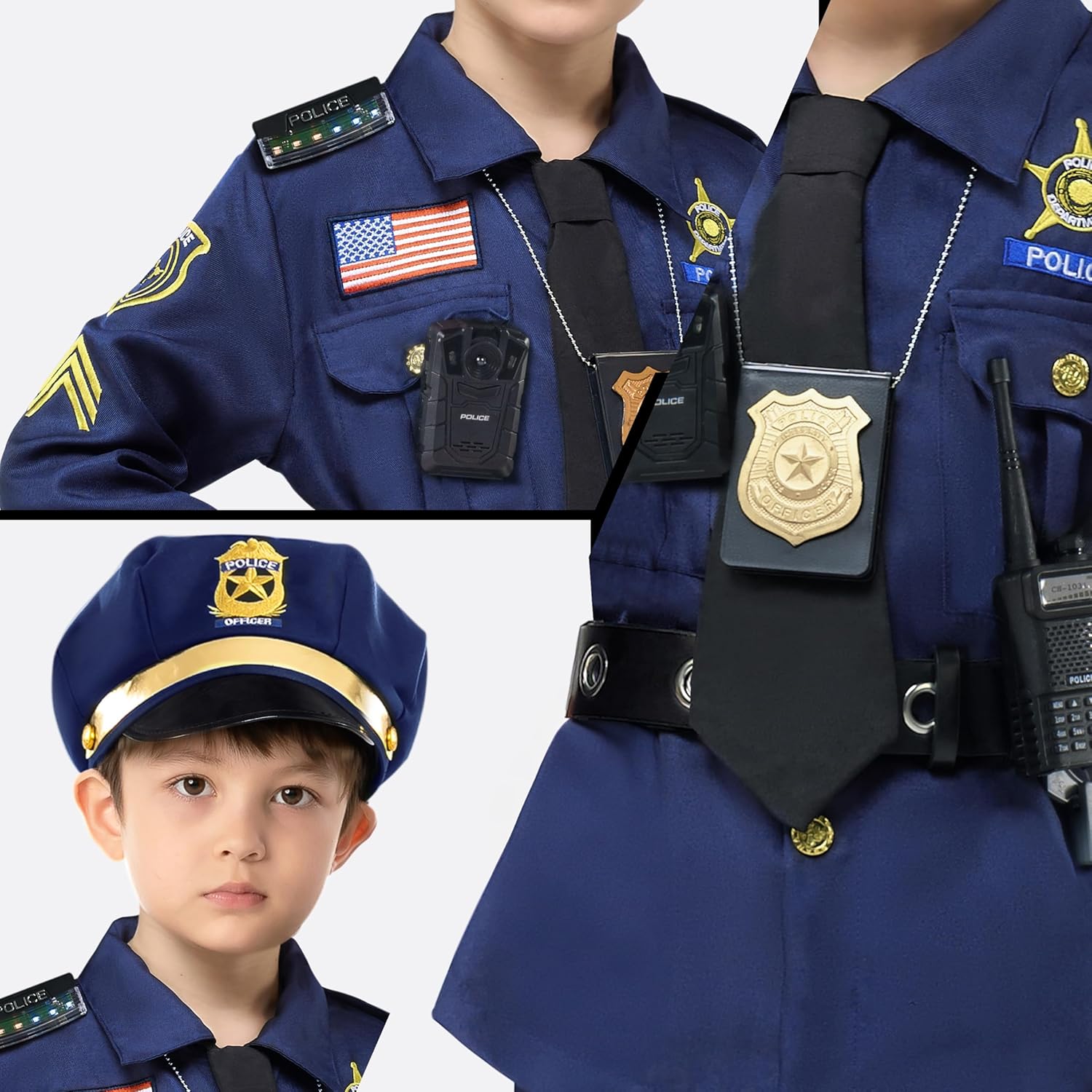 Spooktacular Creations Halloween Police Costume for Kids