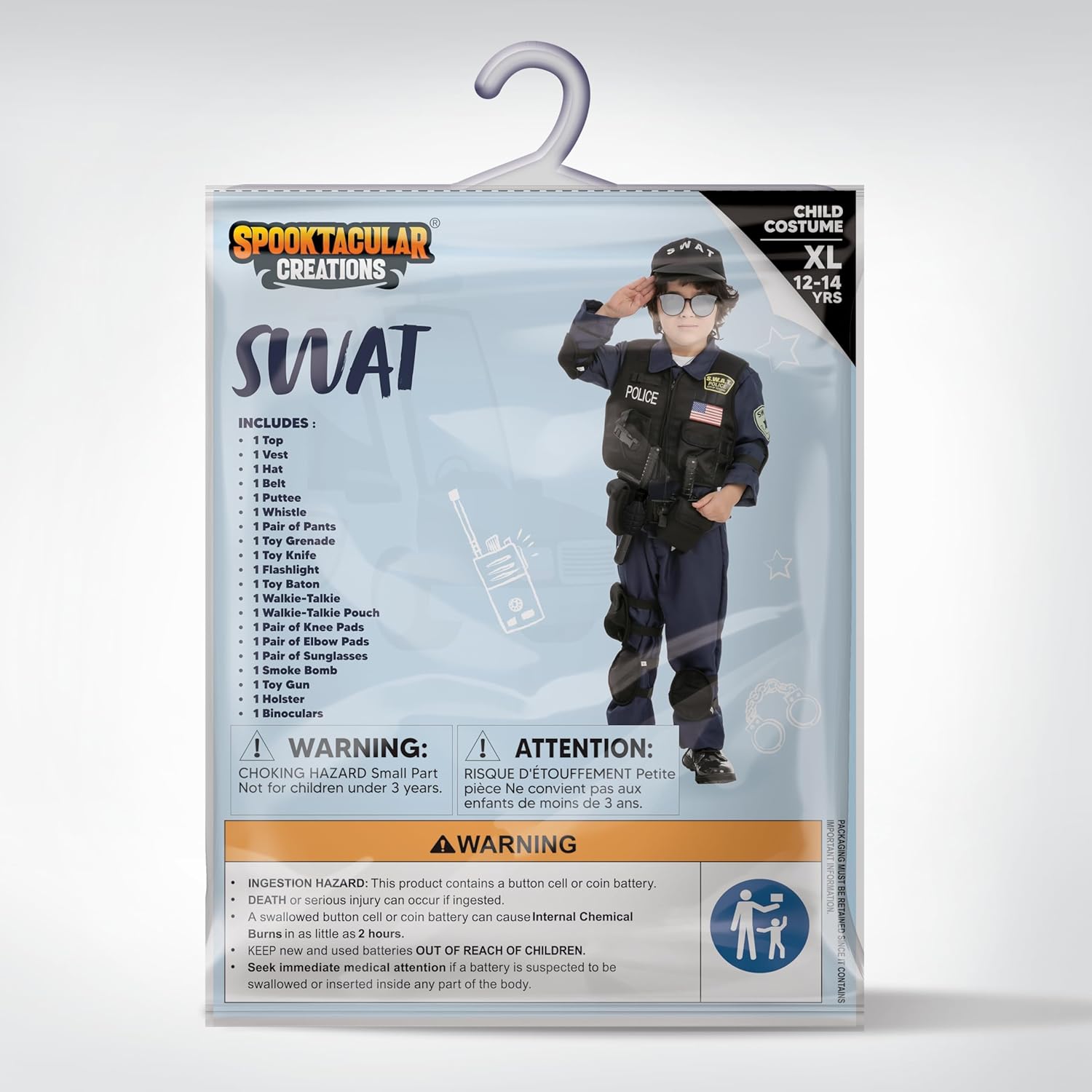 Spooktacular Creations SWAT Police Officer Costume for Kids