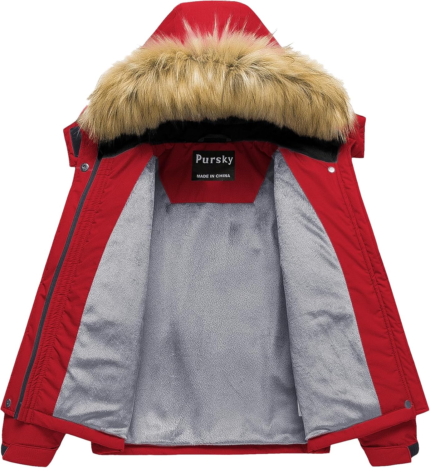 Warm Waterproof Ski Jacket for Girls
