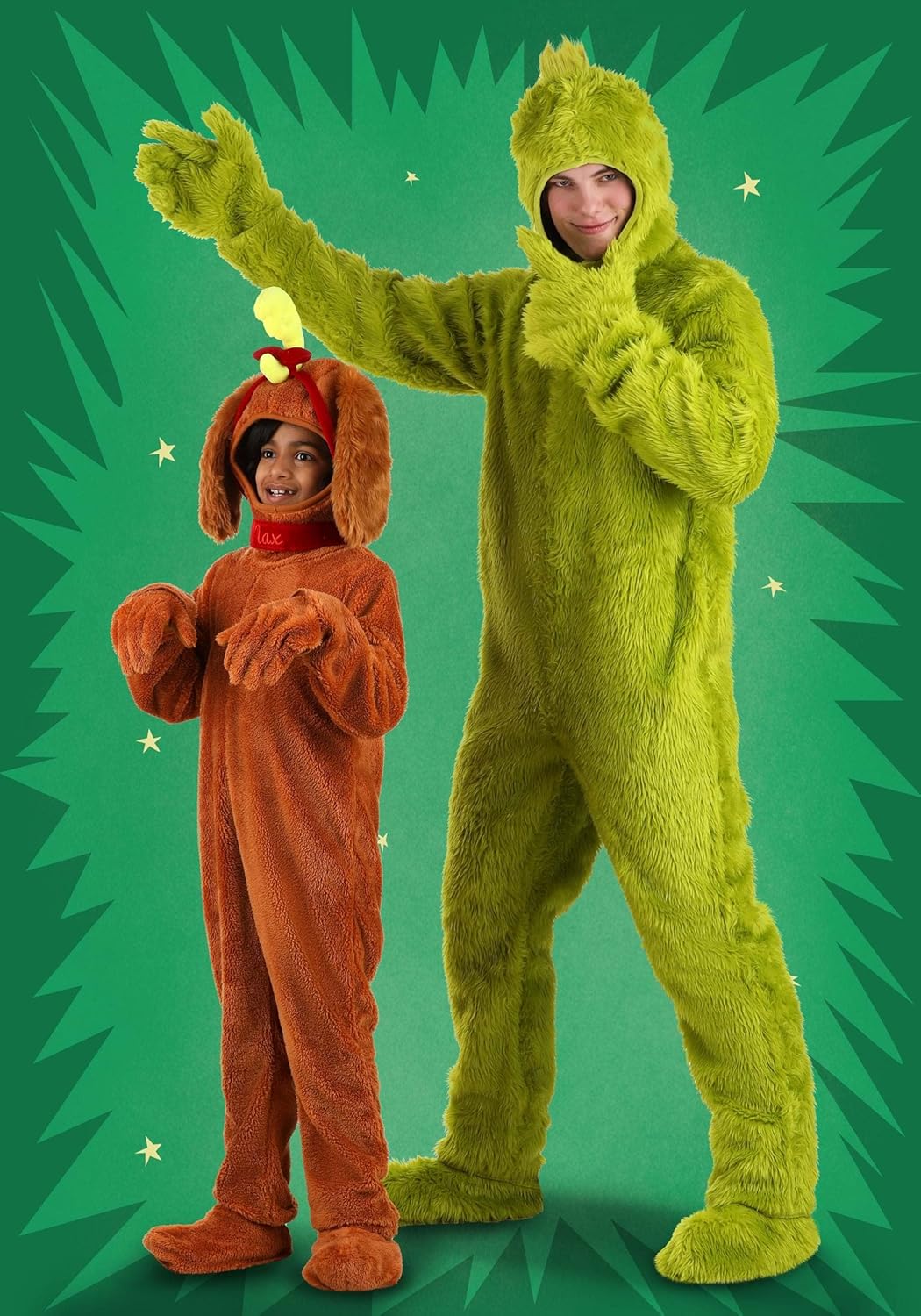 Dr Seuss The Grinch Max Pajama Party Costume for Kids -Festive Fun