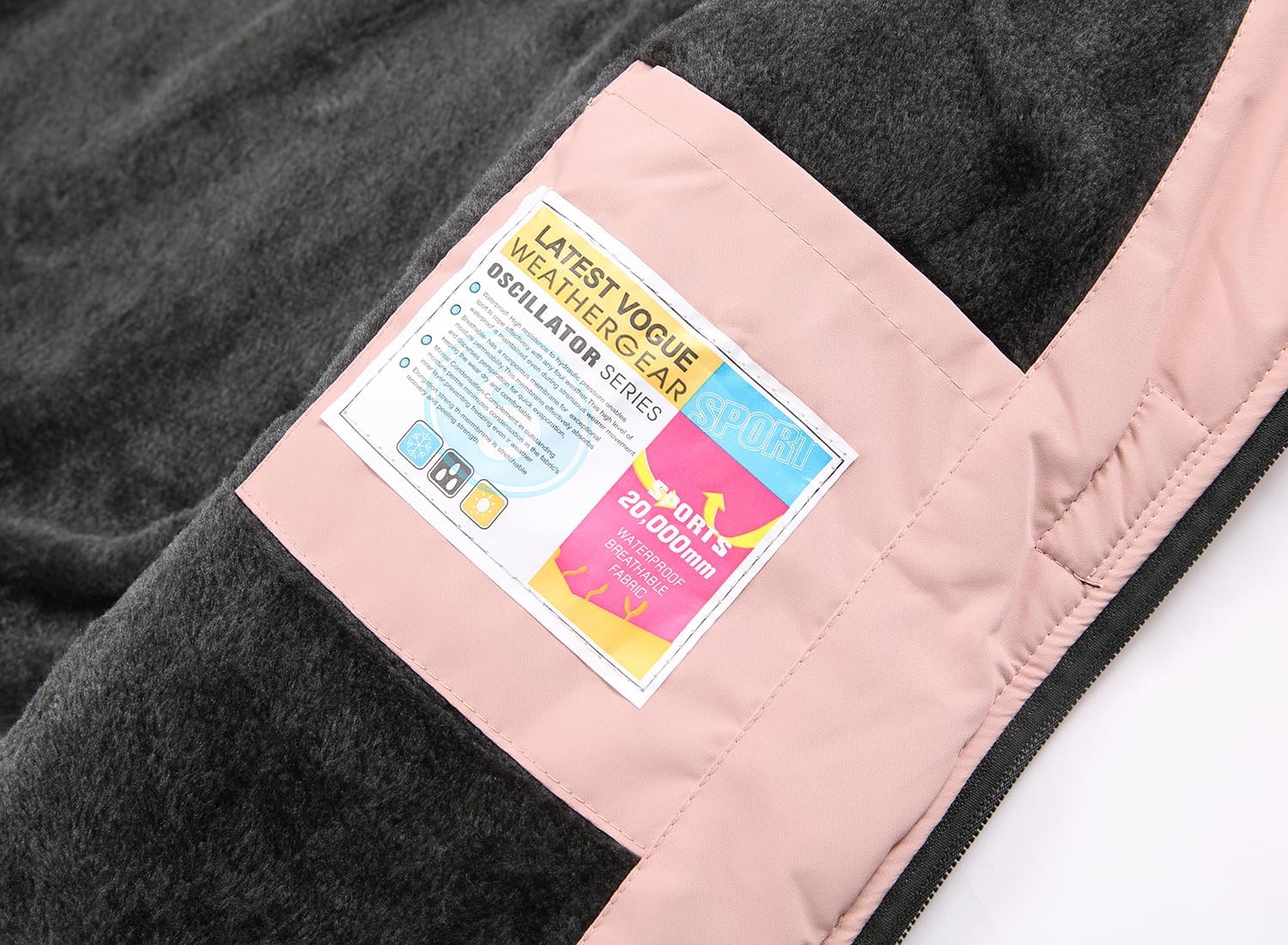 Keevoom Girls Ski Jacket Warm Windproof