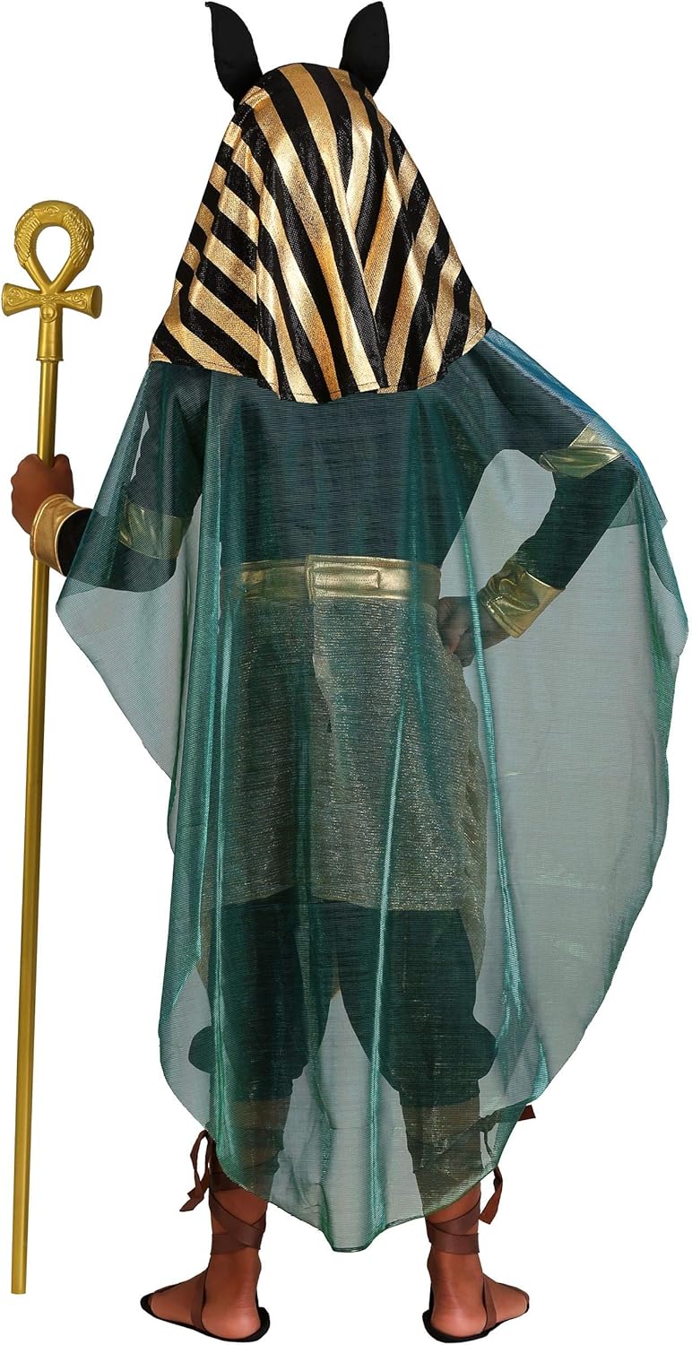 Boys Anubis Halloween Costume with Belt and Cape