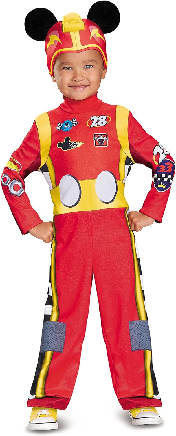 Disguise Disney Mickey Mouse Roadster Racer Costume for Boys 3T-4T