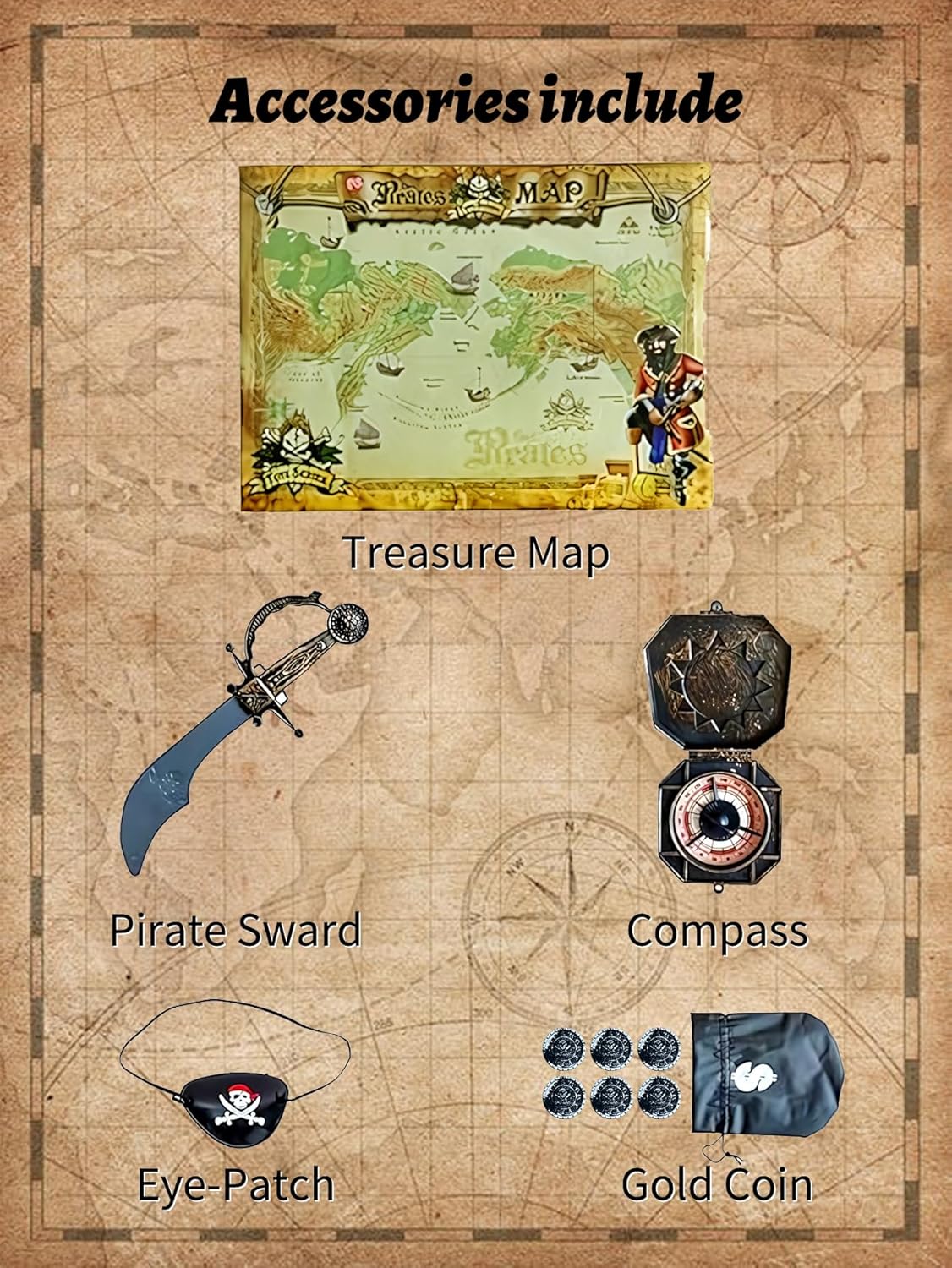Boys Pirate Costume Set