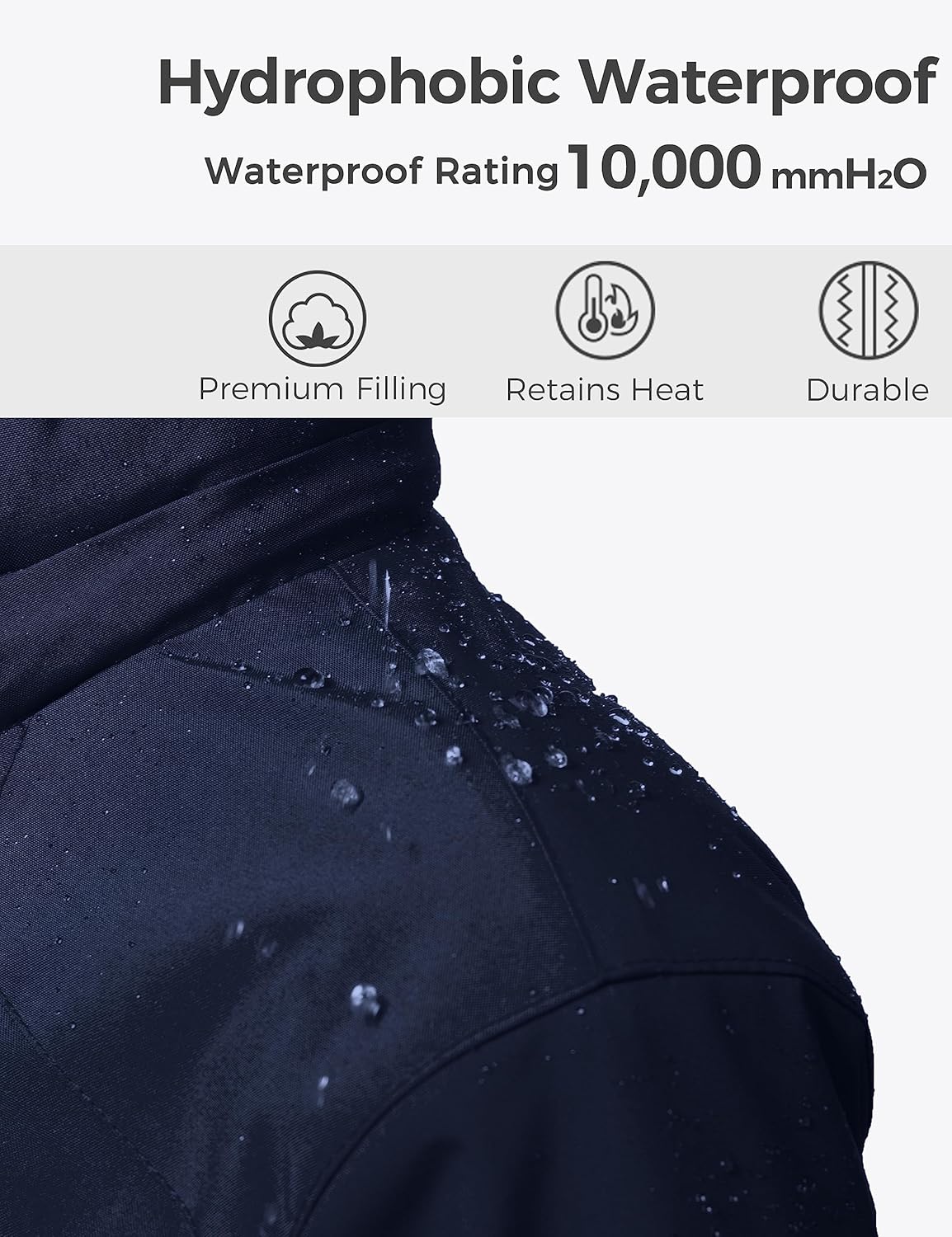 Wantdo Boys 3-in-1 Ski Jacket Waterproof Warm