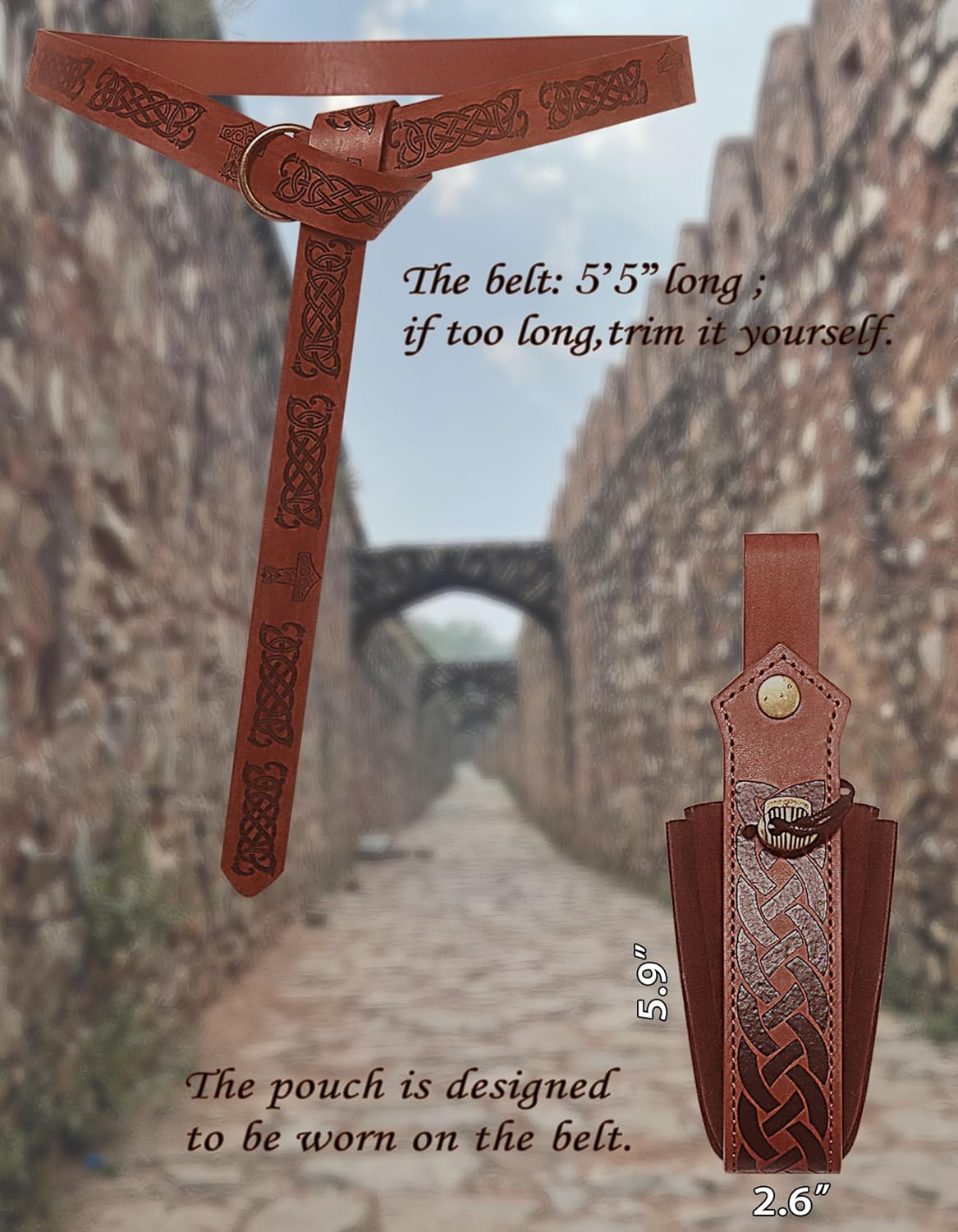 Medieval Viking Belt Pouch Set for Kids 4-12Ymsg-001