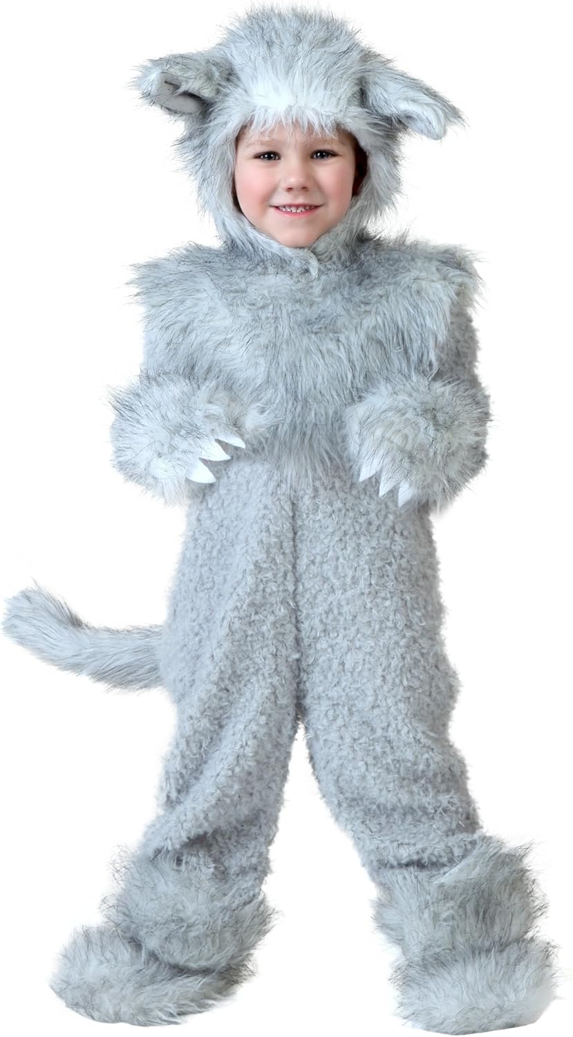 Fun Toddler Wolf Costume with Faux Fur Pride Joy