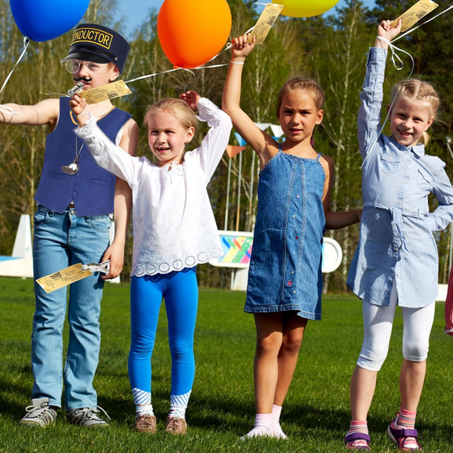 Kyson Train Conductor Costume 21Pcs Express Engineer Set
