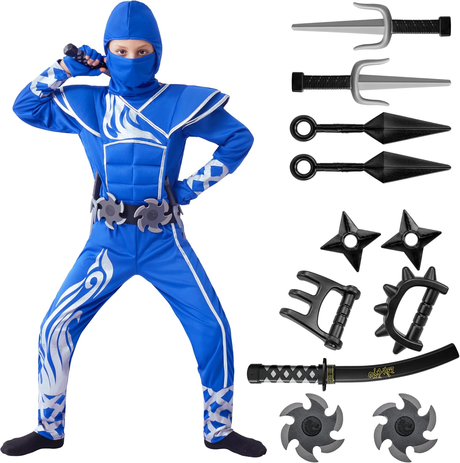 Spooktacular Kids Halloween Ninja Costume