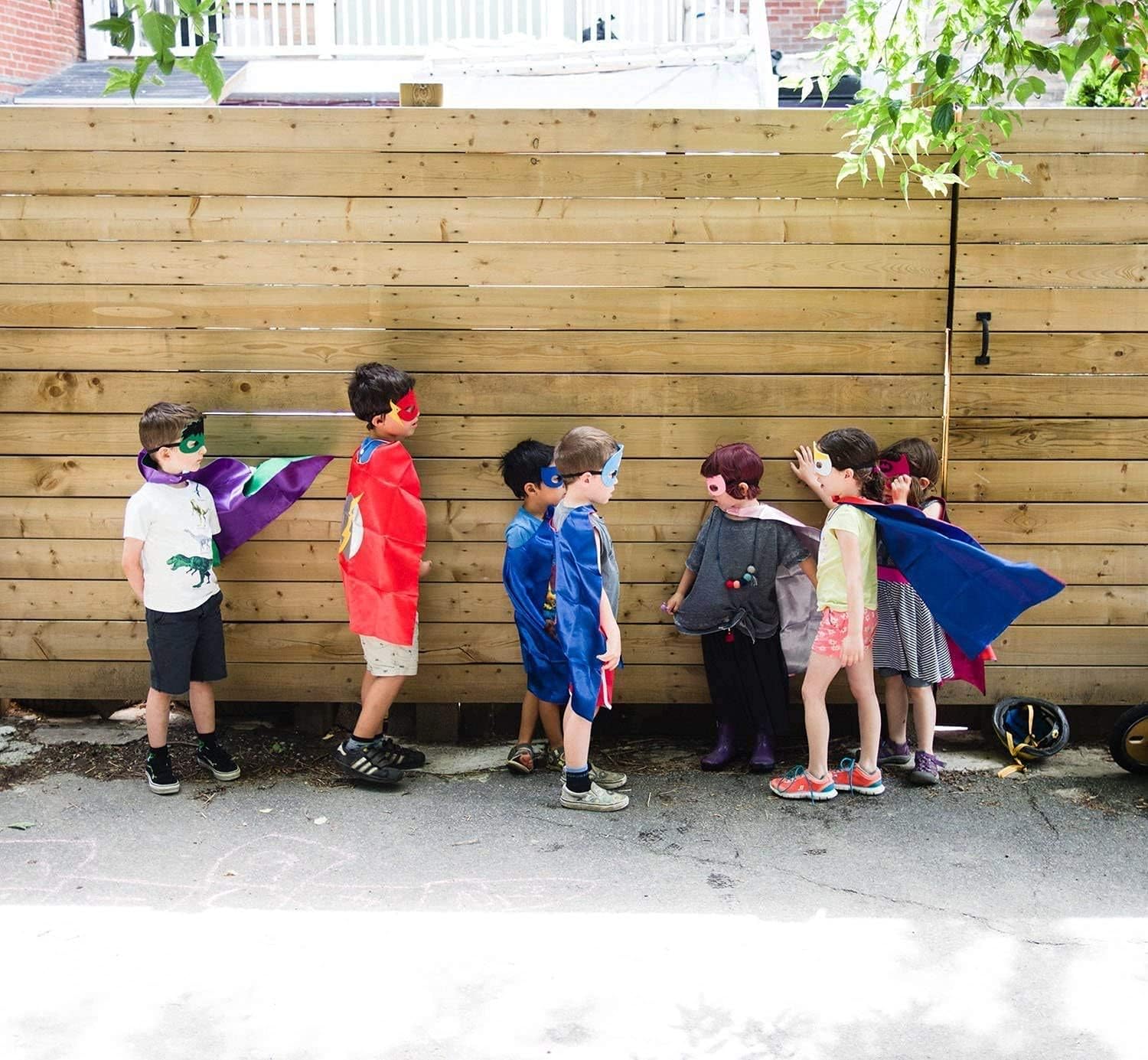 Superhero Capes Set and Wristbands for Kids