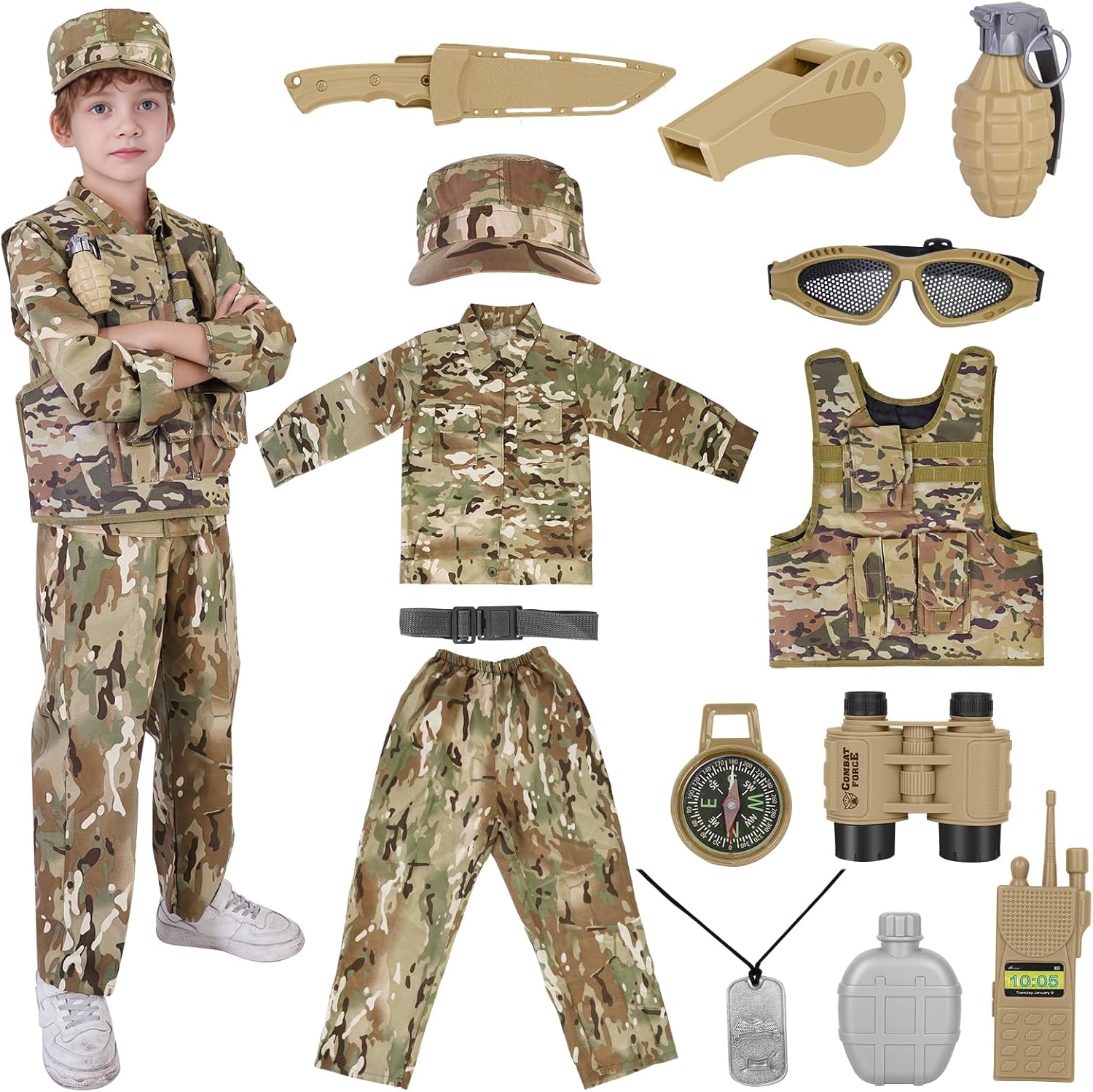 Army Costume Kids Tactical Camouflage