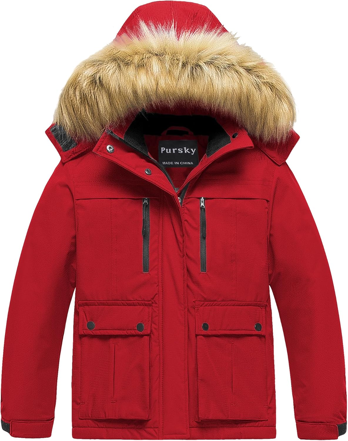 Warm Waterproof Ski Jacket for Girls
