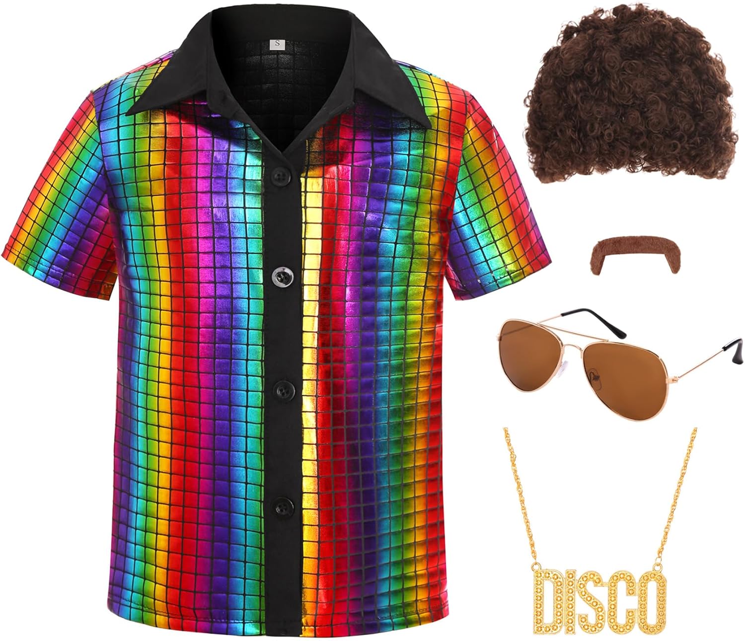 70s Disco Costume Boys Kids Party Halloween Outfit