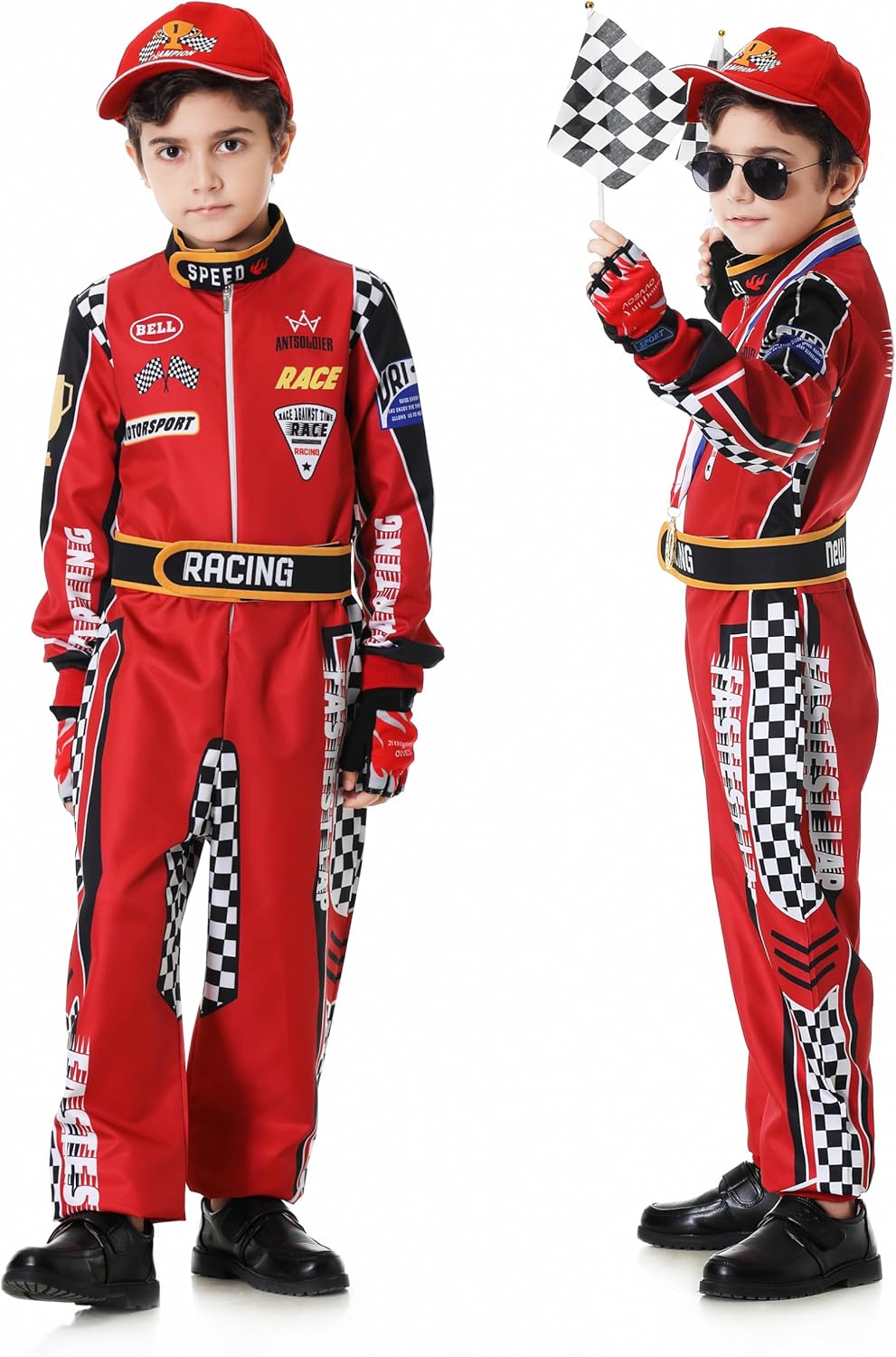 Cool Driver Racecar Costume Kids