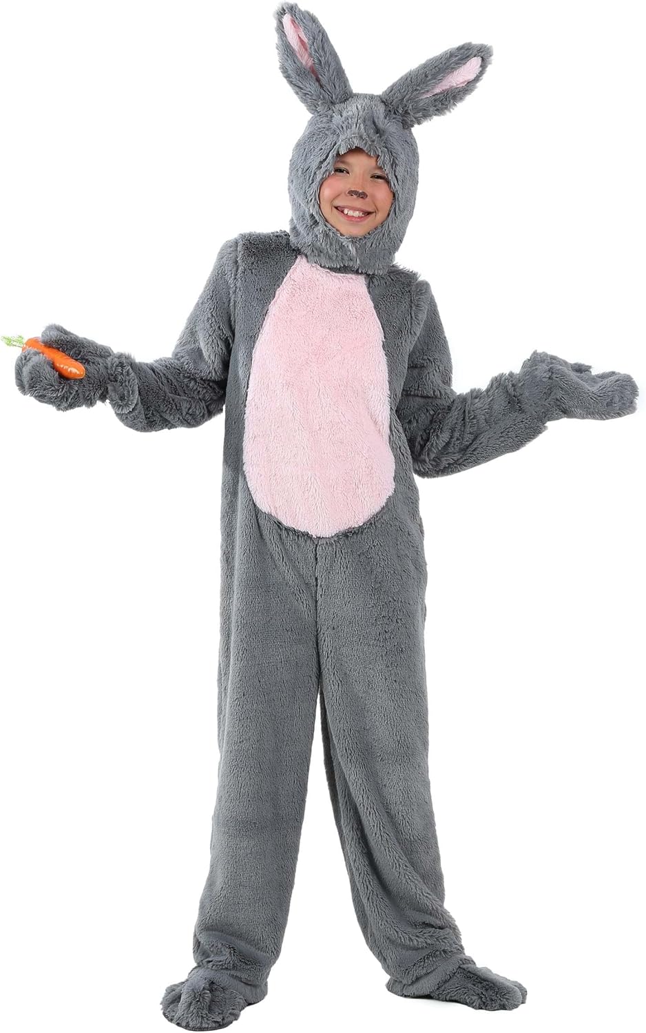 Grey Bunny Kids Costume for Ages 3-6
