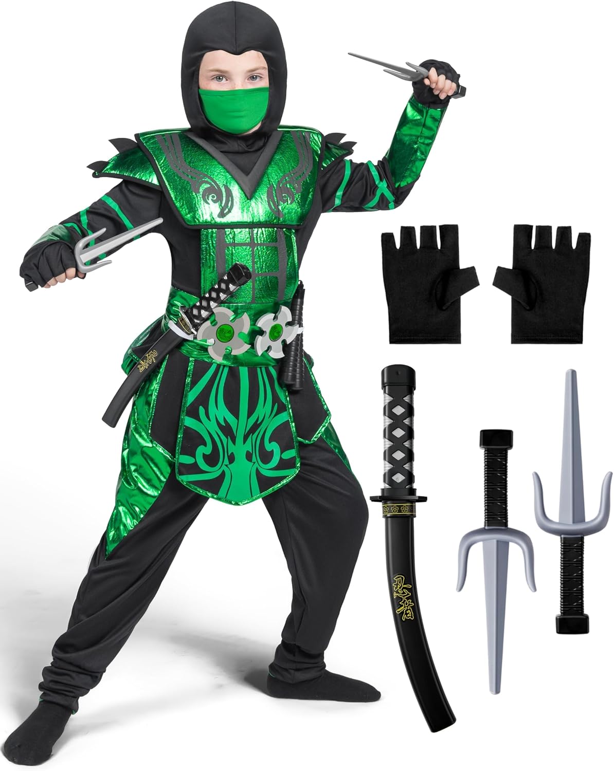 Spooktacular Red Ninja Party Costume for Kids