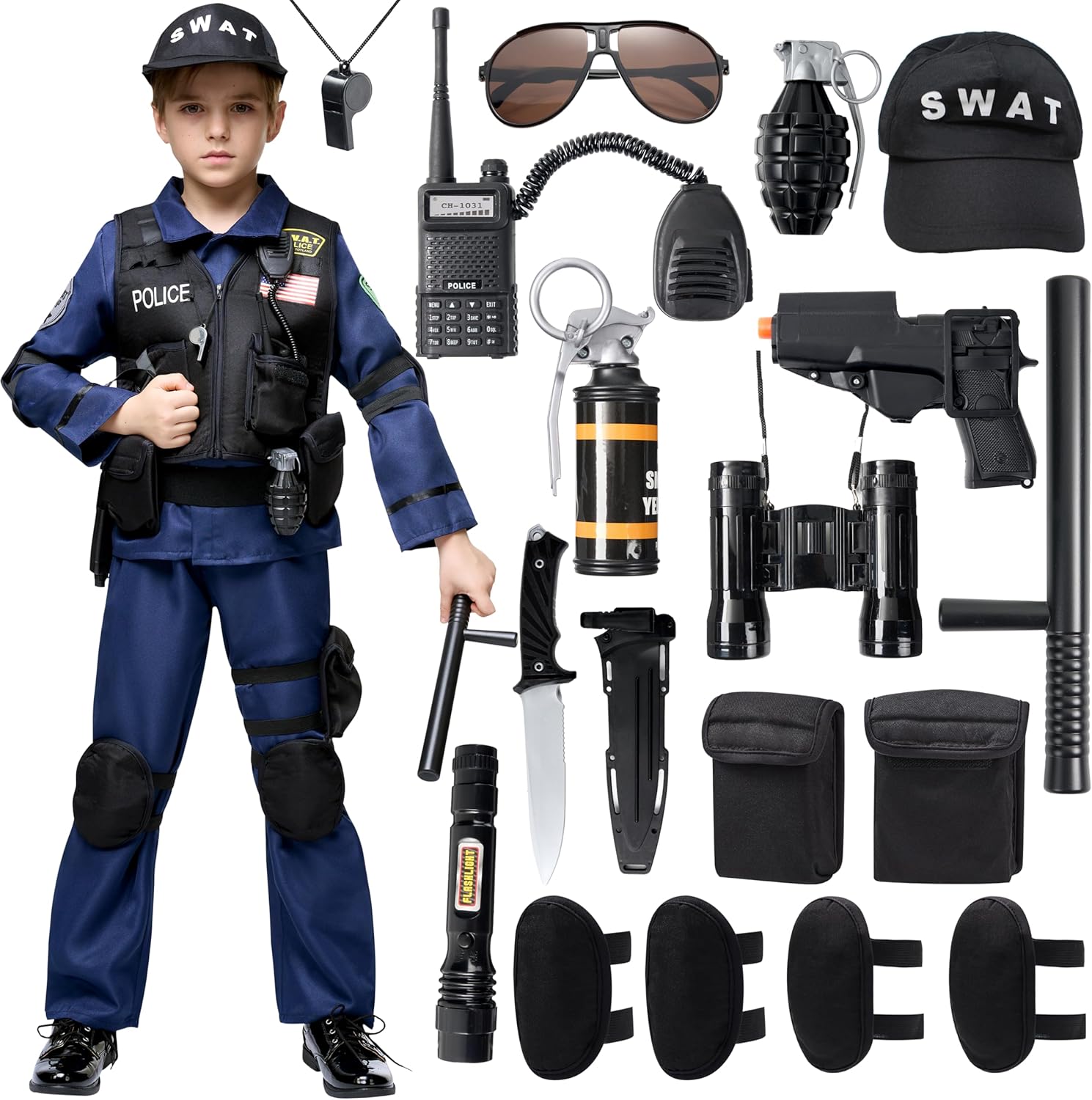 Spooktacular Creations SWAT Police Officer Costume for Kids