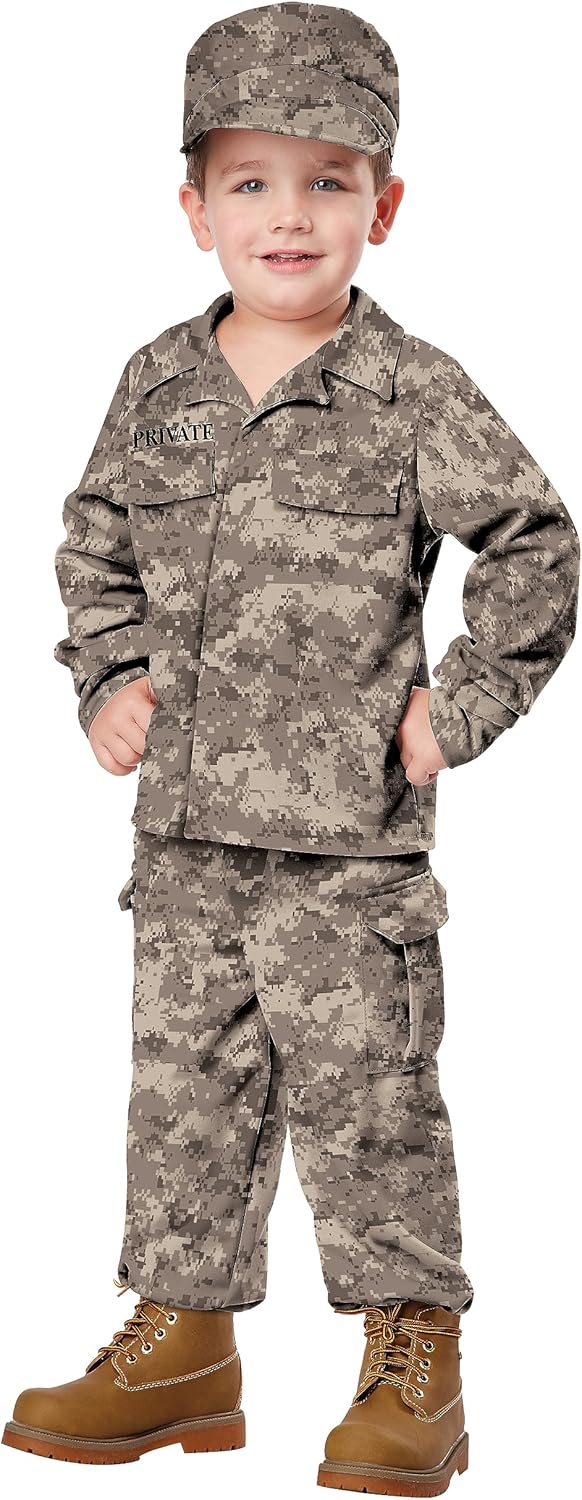 Unique Kids Halloween Clinton Soldier Costume