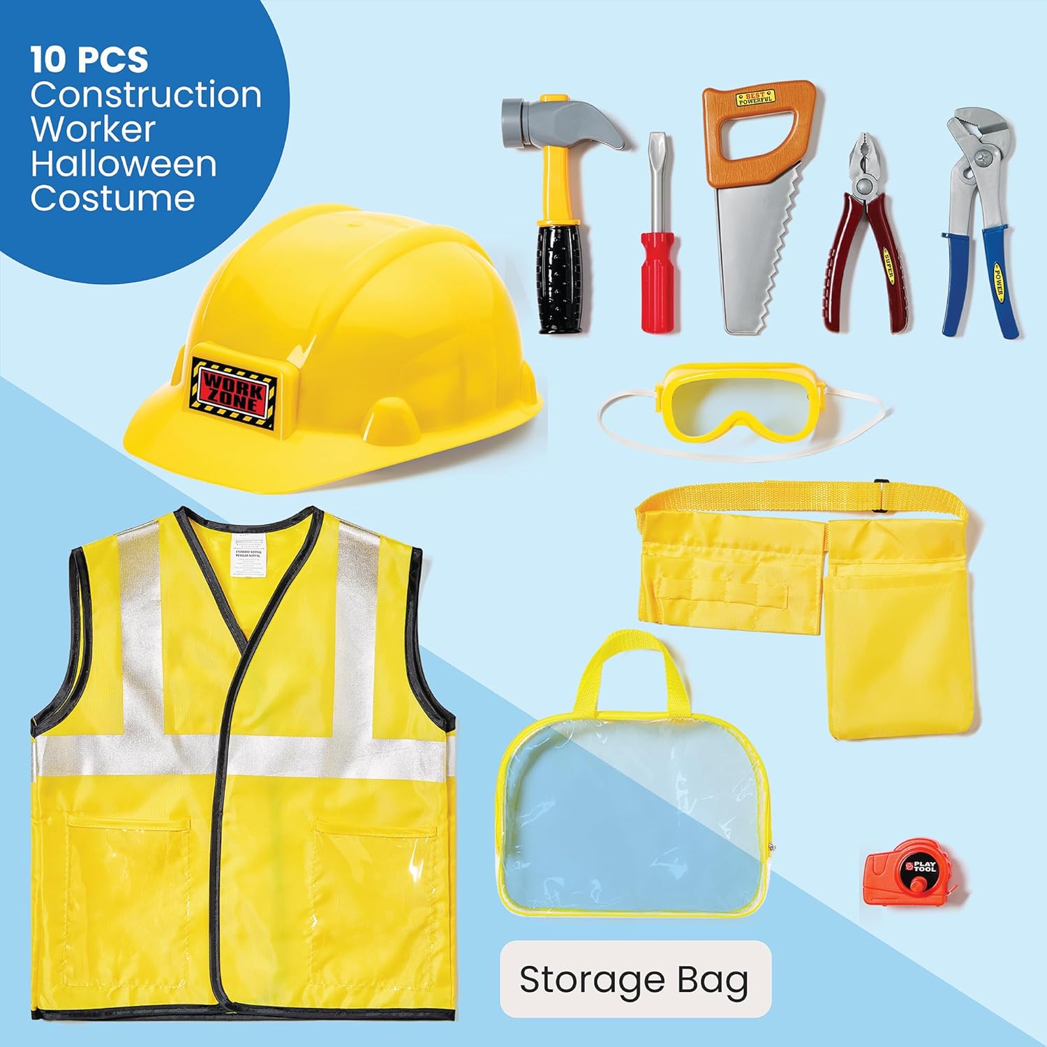 Construction Worker Kids Costume