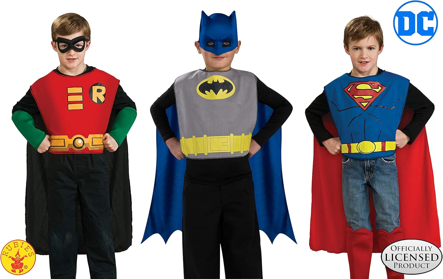 Rubies Boys DC Action Trio costume set