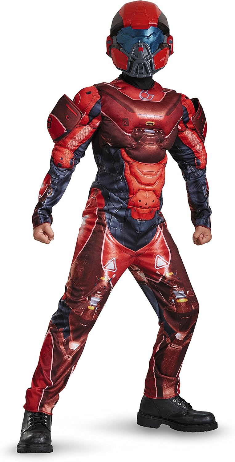 Red Spartan SpartansMicrosoft Muscleanz costume Small4-6