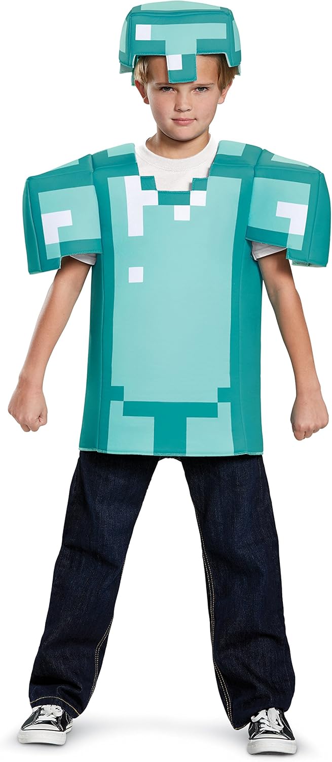 Armor Classic Minecraft Costume Blue Medium 7-8