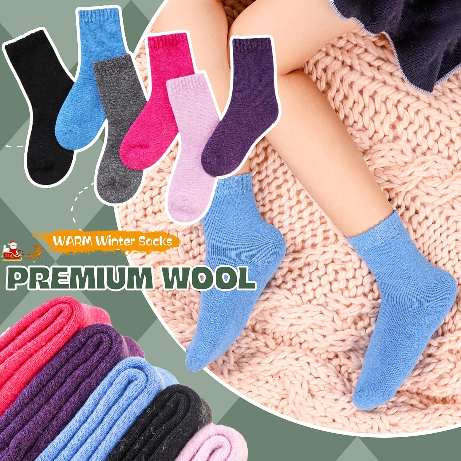 Perfect Warmness Comfy Kids Winter Socks