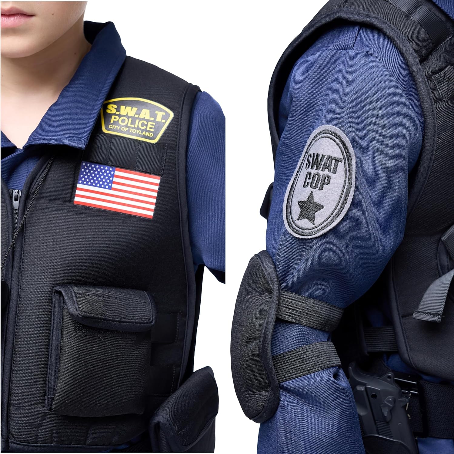 Spooktacular Creations SWAT Police Officer Costume for Kids