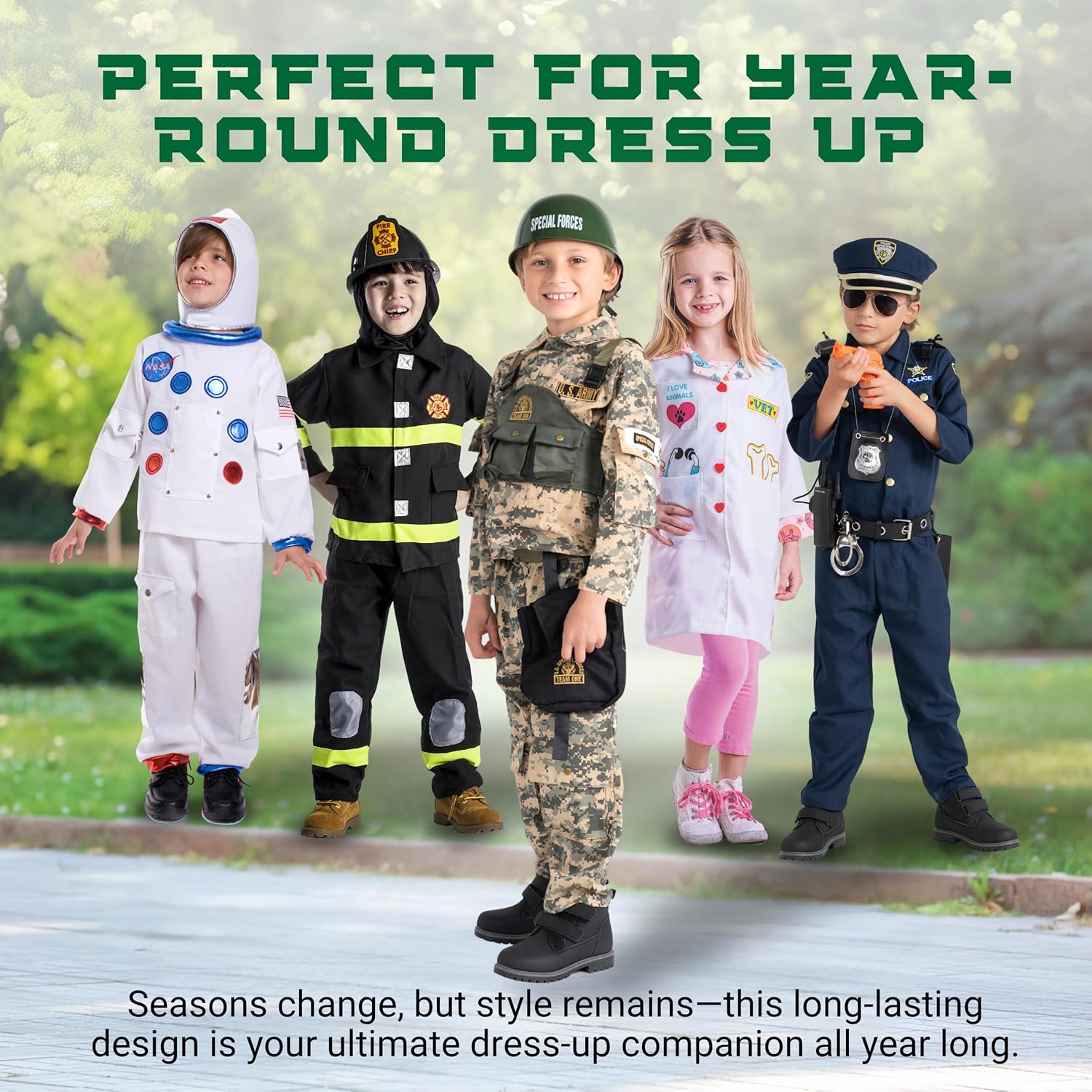 Dress Up America Army Costume for Boys Halloween Roleplay Military Soldier Set