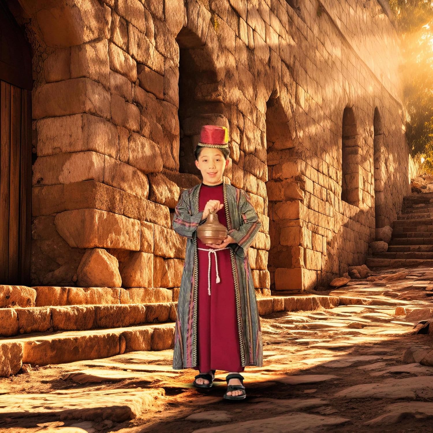 Three Wise Men BALTHAZAR DELUXE Child Costume - Large Size
